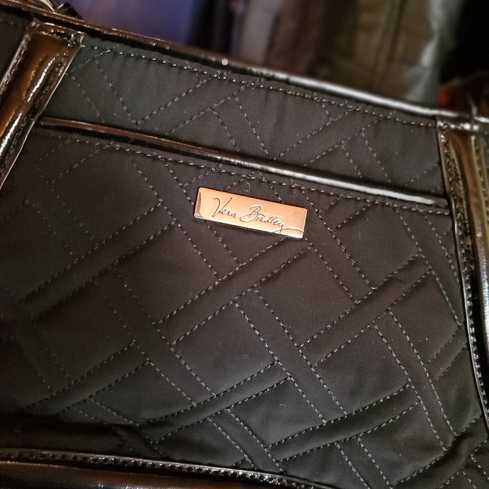 Vera Bradley Trimmed Trapeze Crossbody Bag.  Brown